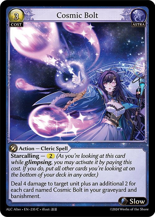 Cosmic Bolt (235) [Alchemical Revolution Alter Edition]