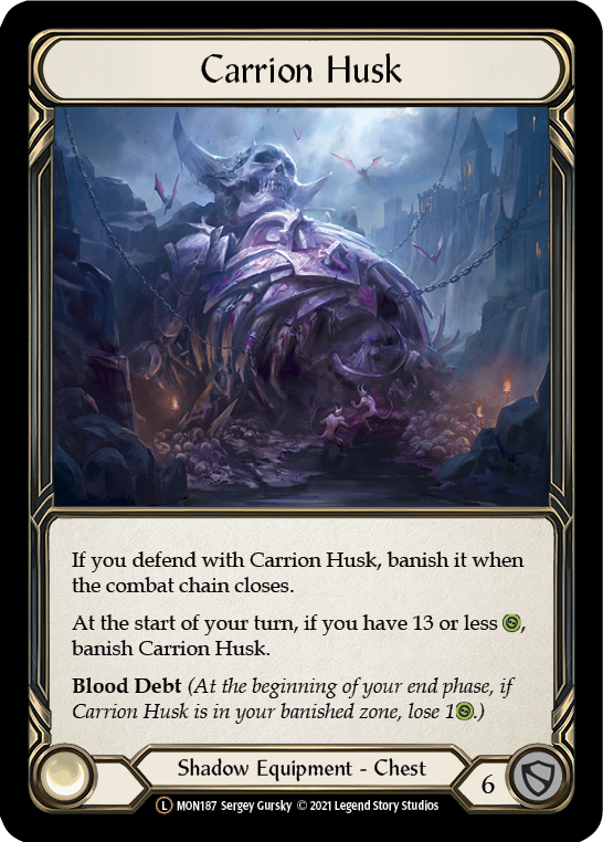 Carrion Husk (Rainbow Foil) [U-MON187-RF] Unlimited Rainbow Foil