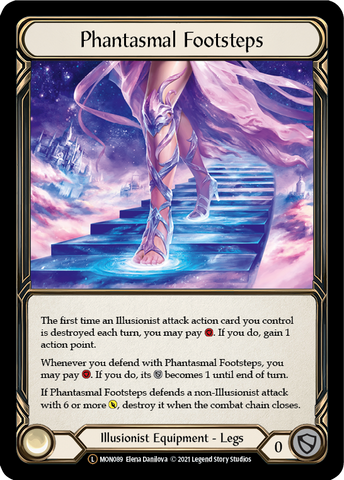 Phantasmal Footsteps (Rainbow Foil) [U-MON089-RF] Unlimited Rainbow Foil